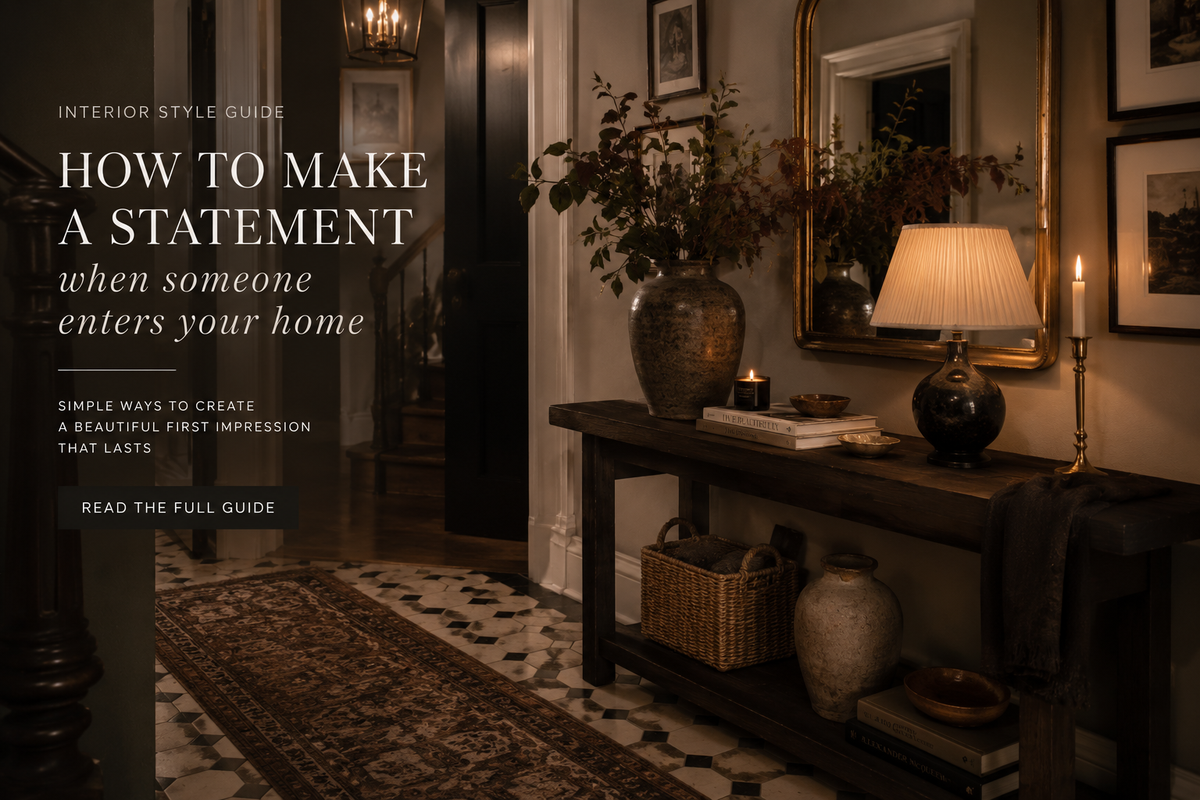 How to Make a Statement When Someone Enters Your Home